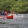 Descente en canoë en famille