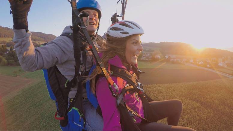 Vol en parapente biplace