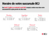 Agences | Horaires vacances horlogères 2023
